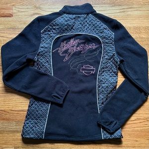 NWT Harley Davidson Breast Cancer Fleece Zip-up